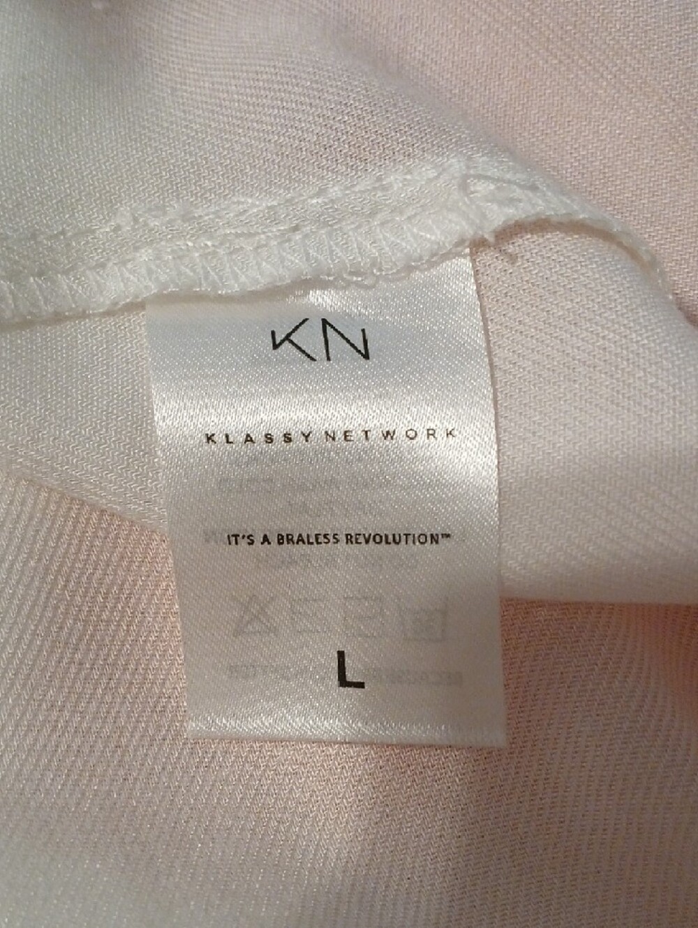 Klassy Network White Crisscross Back Camisole - Picture 5 of 6
